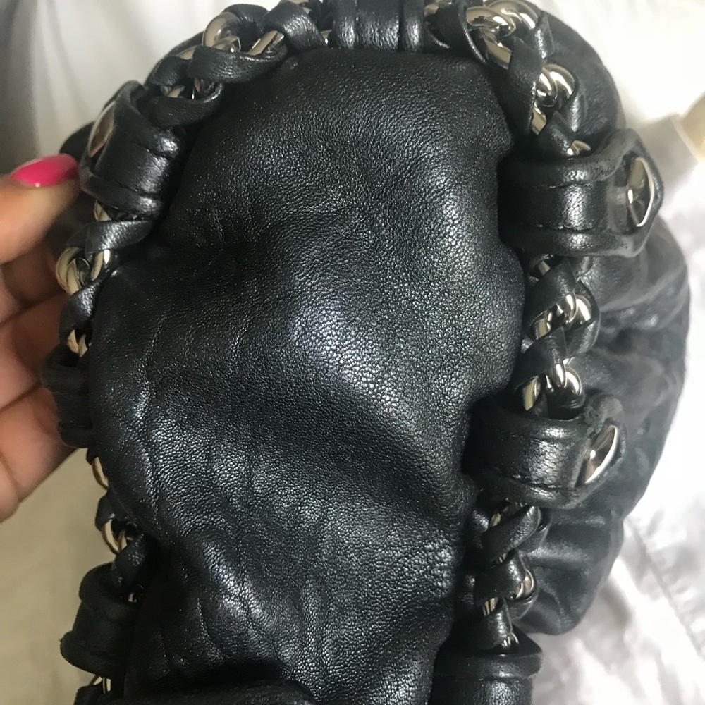 Authentic Leather MCM cross body with Chain Strap - Picture 7 of 8